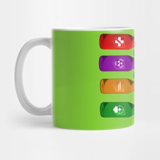 Zombie Perks Take Your Pick on Lime Green Mug